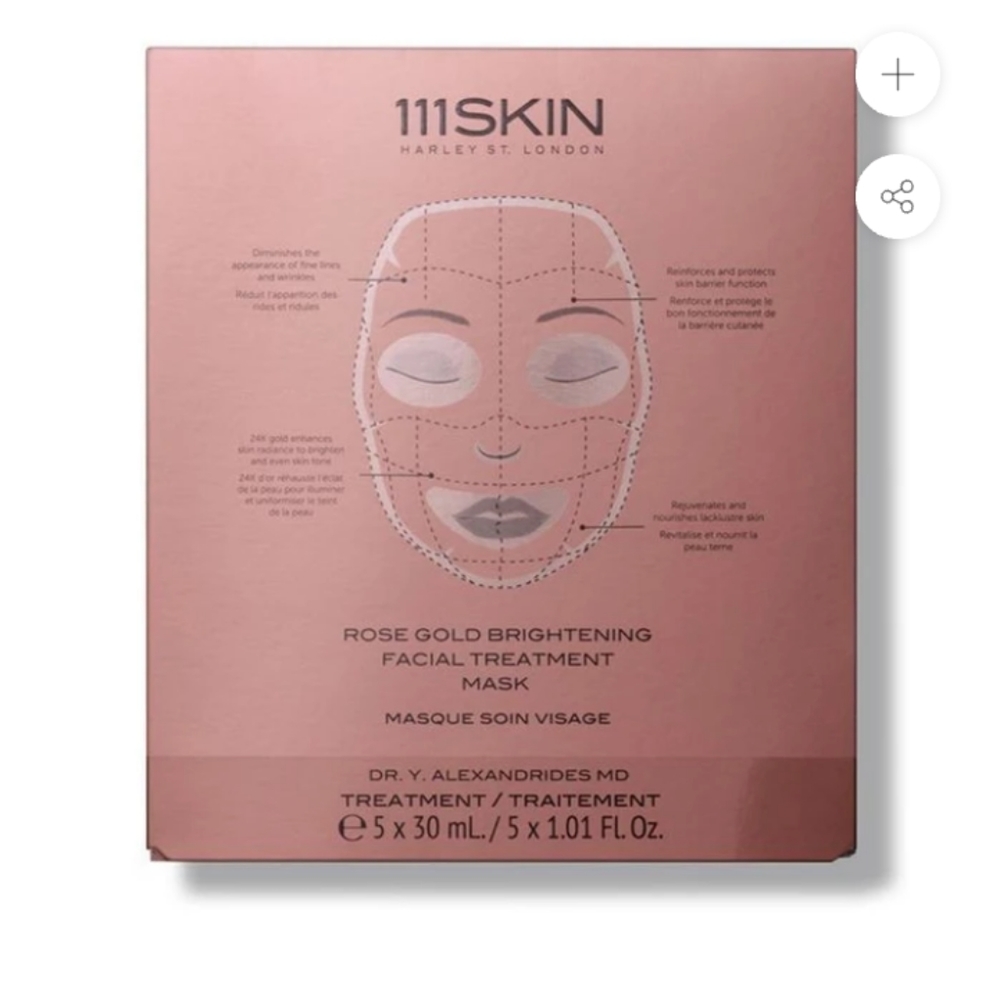 Rose gold masks